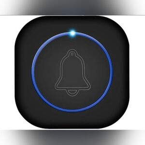 Black and Blue Wireless Doorbell